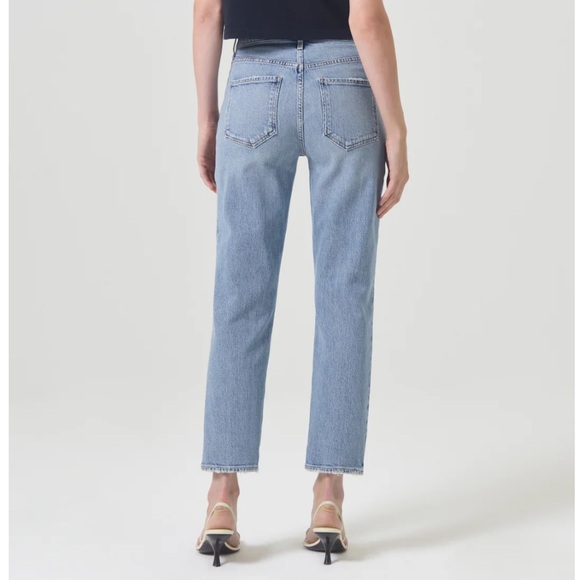 Agolde Riley High Rise Straight Crop - Picture 2 of 5